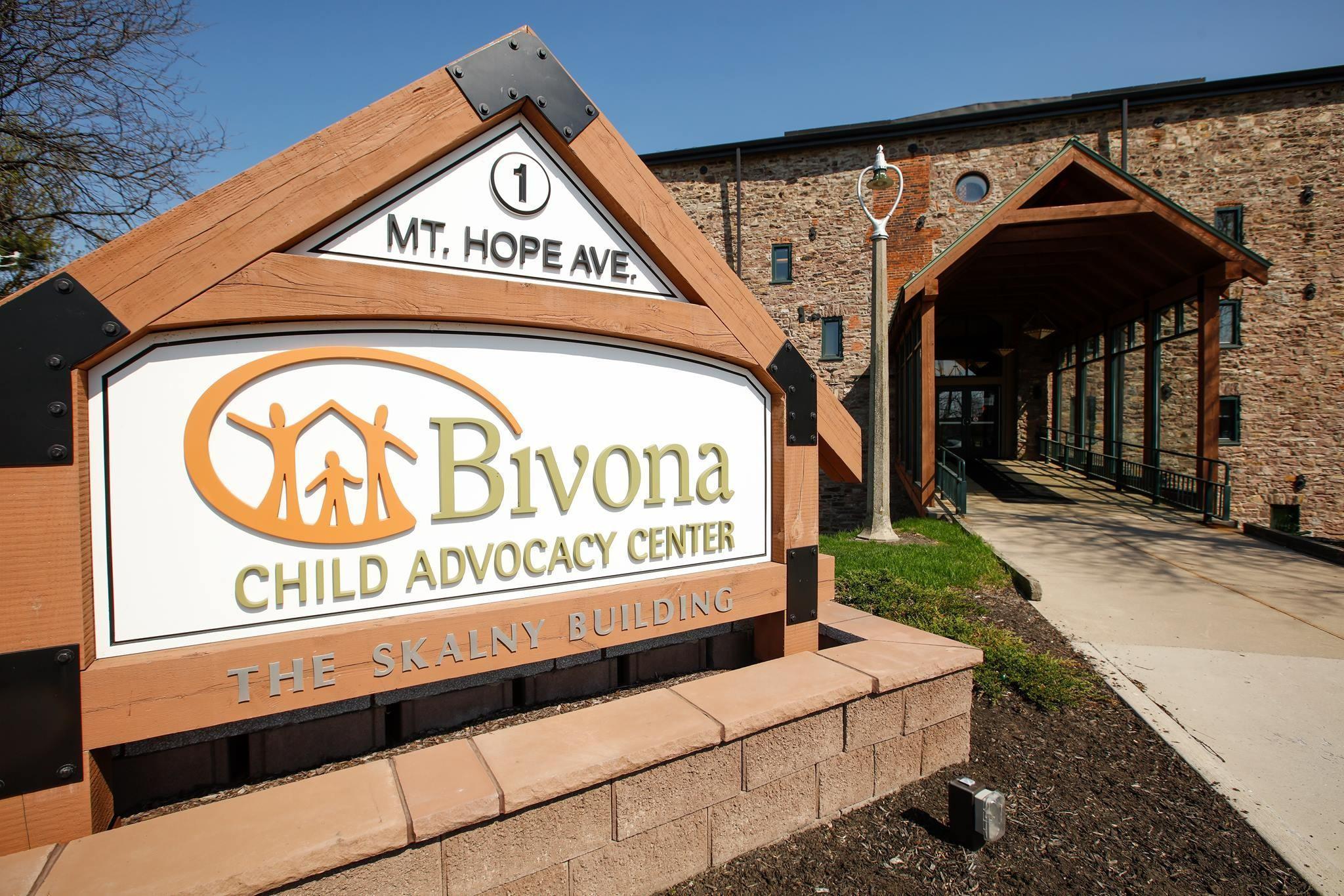 Bivona Child Advocacy Center sign in front of building