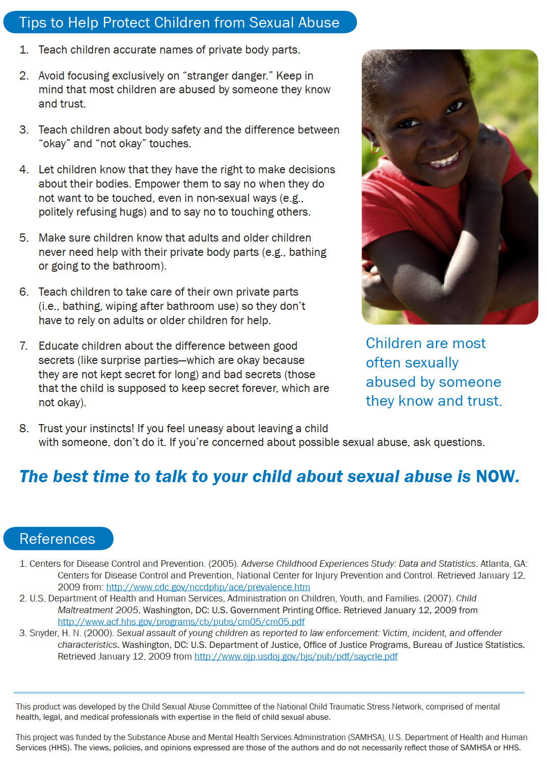 Child Sexual Abuse fact sheet